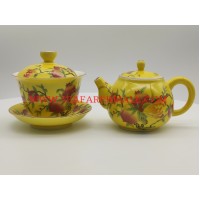 Chinese Porcelain -CP109-SIZE:TEA POT:10*10CM,CUP:10*10CM-1SET