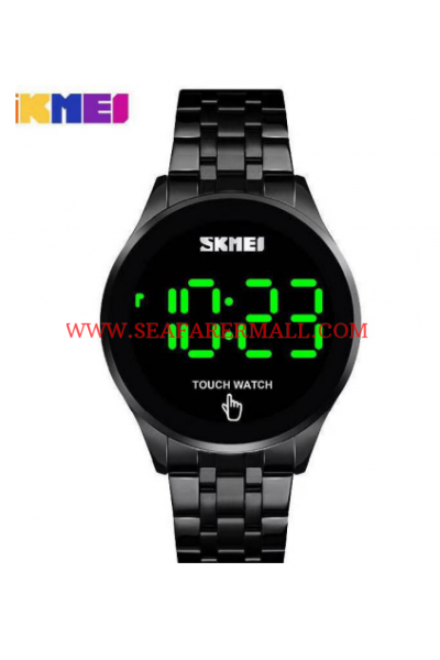 SKMEI Men Digital Watch Touch Screen LED Light Display-BLACK COLOR